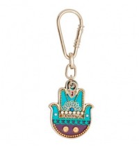 Shalom Hamsa Hand Key Chain